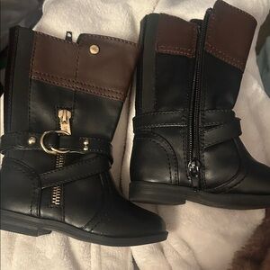 Nine West Black and Brown Kids Boots